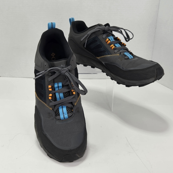 Columbia Other - Columbia Flow District Gray Trail Hiking Sneaker with Blue Accents Men's Size 10